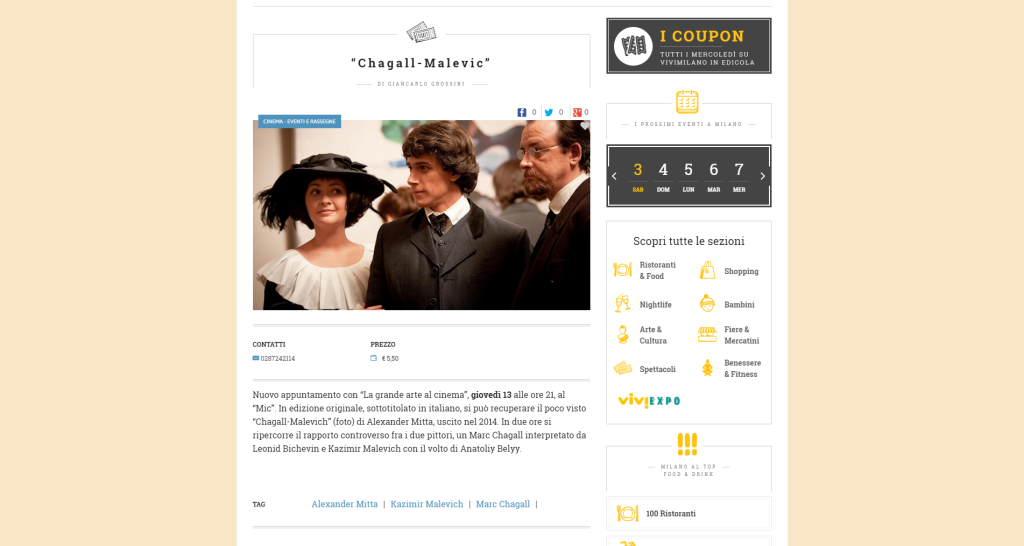 Chagall Malevic    ViviMilano